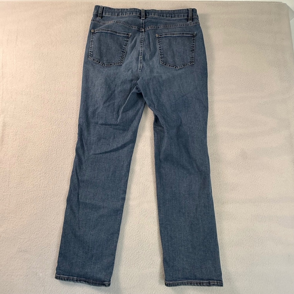 Talbots Simply Flattering Curvy Straight Leg Jeans Blue Denim Womens 12 BD5171 - Picture 7 of 7
